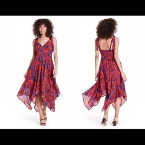 Alexis X Target Tropical Leaf Tie Strap Dress S